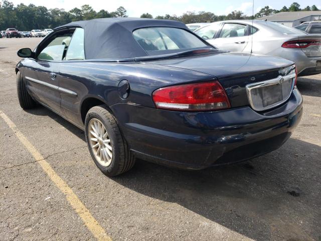 1C3EL65R62N111783 - 2002 CHRYSLER SEBRING LI BLUE photo 3