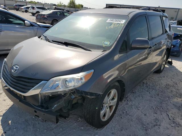 5TDKK3DC2ES440458 - 2014 TOYOTA SIENNA LE GRAY photo 2