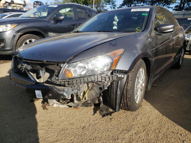 1HGCP2F34BA130643 - 2011 HONDA ACCORD LX GRAY photo 2