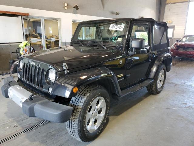 1C4AJWBG1FL725824 - 2015 JEEP WRANGLER S BLACK photo 2