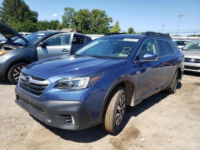 4S4BTAFC9M3220633 - 2021 SUBARU OUTBACK PR BLUE photo 2