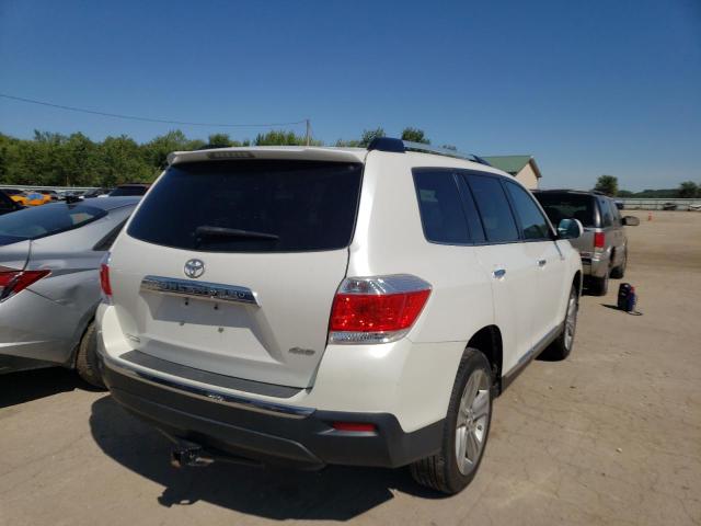 5TDDK3EH8CS131335 - 2012 TOYOTA HIGHLANDER WHITE photo 4