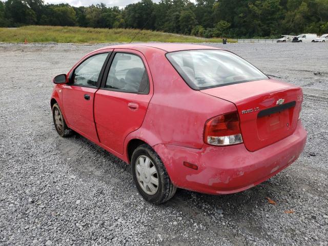 KL1TD52605B424121 - 2005 CHEVROLET AVEO BASE  photo 3