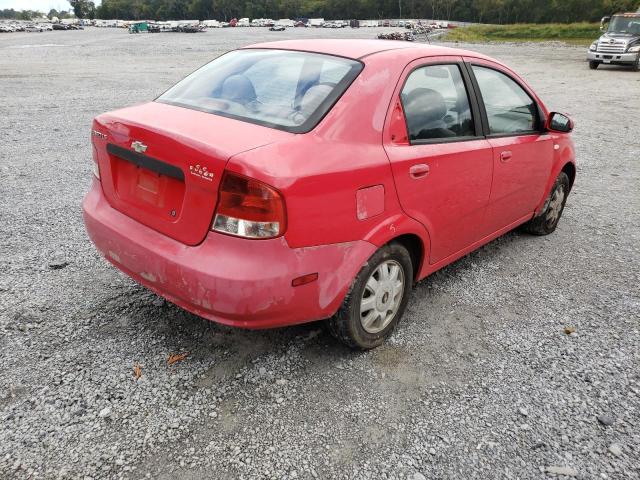 KL1TD52605B424121 - 2005 CHEVROLET AVEO BASE  photo 4