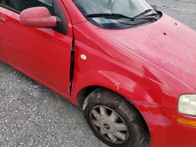 KL1TD52605B424121 - 2005 CHEVROLET AVEO BASE  photo 9
