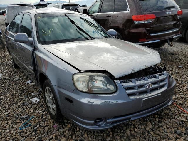 KMHCG45C03U475742 - 2003 HYUNDAI ACCENT SILVER photo 1