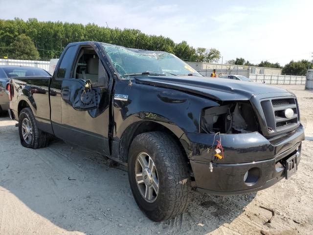 1FTRF12W68KD36121 - 2008 FORD F150 BLACK photo 1