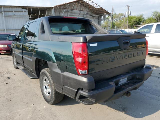 3GNEC13T63G232411 - 2003 CHEVROLET AVALANCHE GREEN photo 3