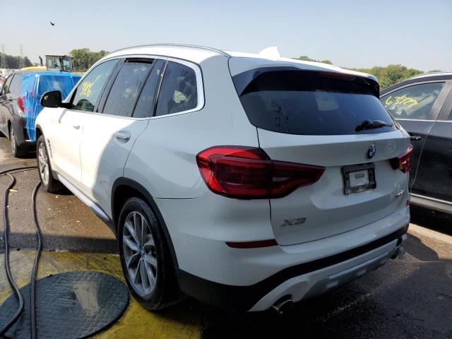 5UXTR9C51KLR10626 - 2019 BMW X3 XDRIVE3 WHITE photo 3