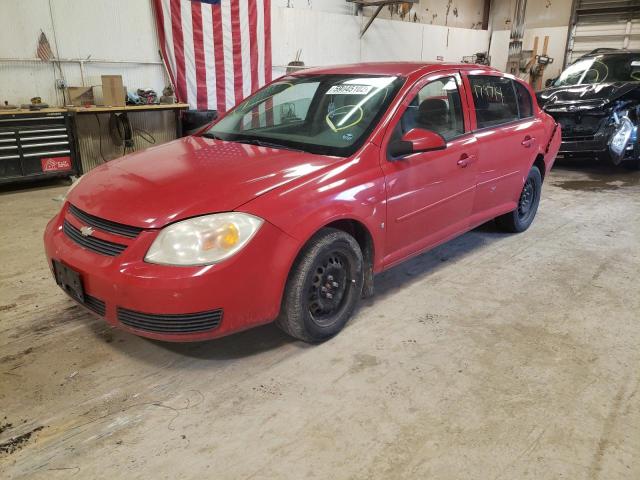 1G1AL55F777229050 - 2007 CHEVROLET COBALT 4D RED photo 2