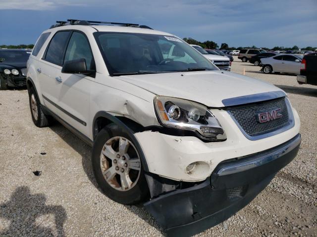 1GKLRKED3AJ118344 - 2010 GMC ACADIA SL WHITE photo 1