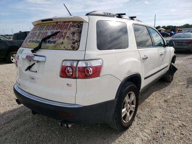 1GKLRKED3AJ118344 - 2010 GMC ACADIA SL WHITE photo 4