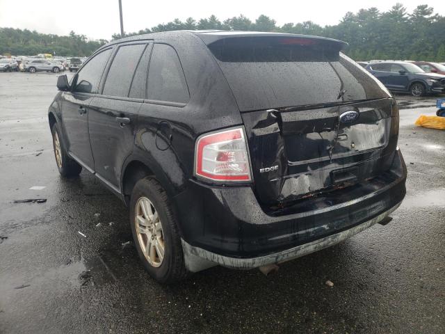 2FMDK36C28BA01767 - 2008 FORD EDGE SE BLACK photo 3