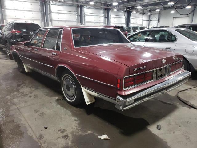 1G1BN54Z2LR122707 - 1990 CHEVROLET CAPRICE CL ბურგუნდია ფოტო 3