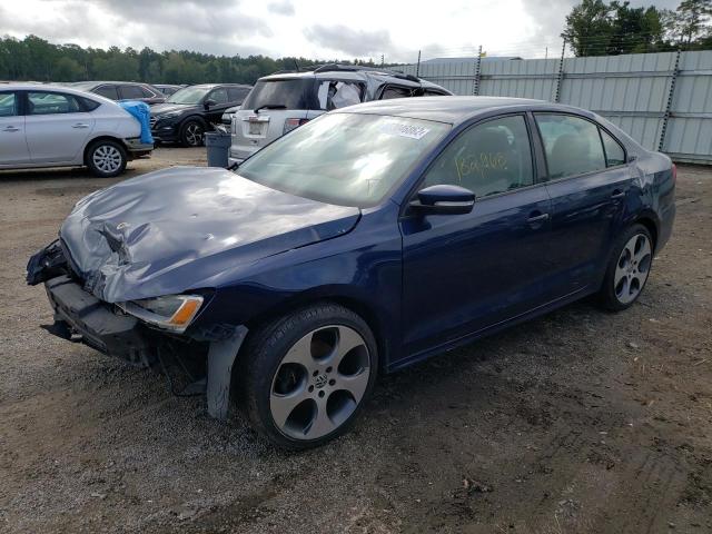 3VWDX7AJ8BM321519 - 2011 VOLKSWAGEN JETTA BLUE photo 2