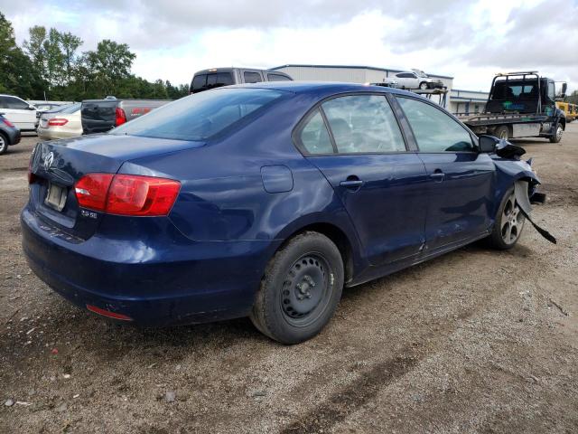 3VWDX7AJ8BM321519 - 2011 VOLKSWAGEN JETTA BLUE photo 4