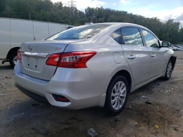 3N1AB7AP5KY331882 - 2019 NISSAN SENTRA SV SILVER photo 4