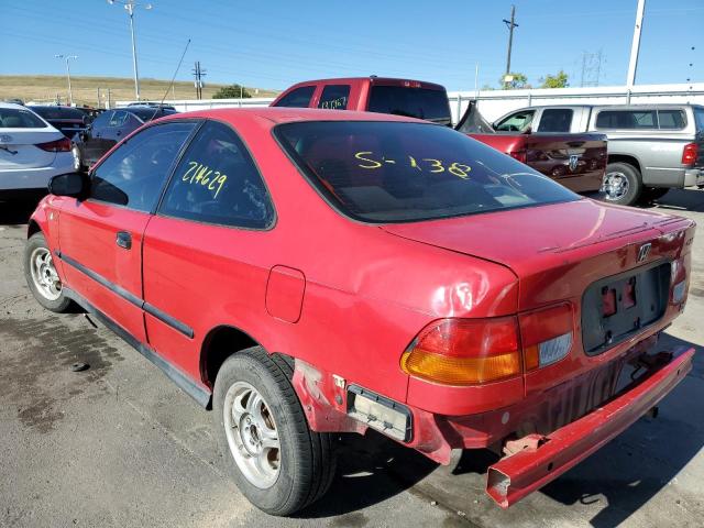 1HGEJ6122TL058007 - 1996 HONDA CIVIC DX RED photo 3