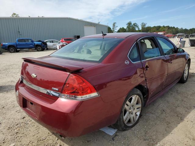 2G1WC57M091165550 - 2009 CHEVROLET IMPALA 2LT BURGUNDY photo 4