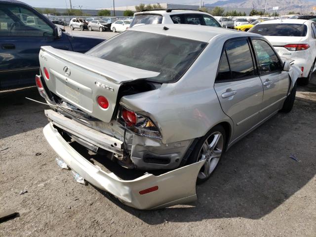 JTHBD192240086259 - 2004 LEXUS IS 300 SILVER photo 4