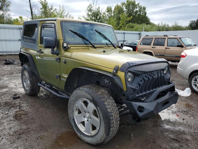 1J4FA54108L572536 - 2008 JEEP WRANGLER S GREEN photo 1