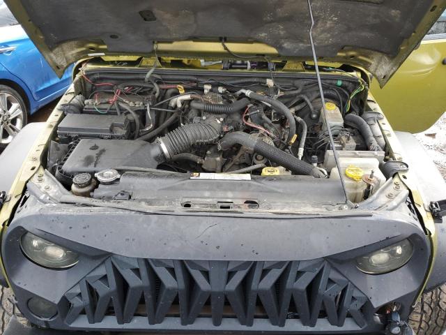 1J4FA54108L572536 - 2008 JEEP WRANGLER S GREEN photo 7
