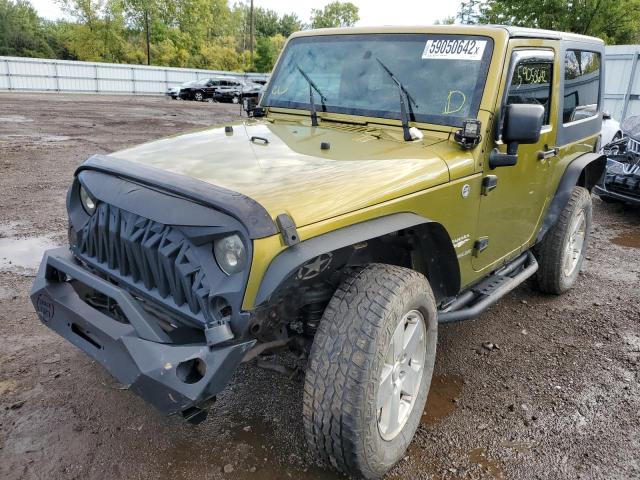 1J4FA54108L572536 - 2008 JEEP WRANGLER S GREEN photo 9