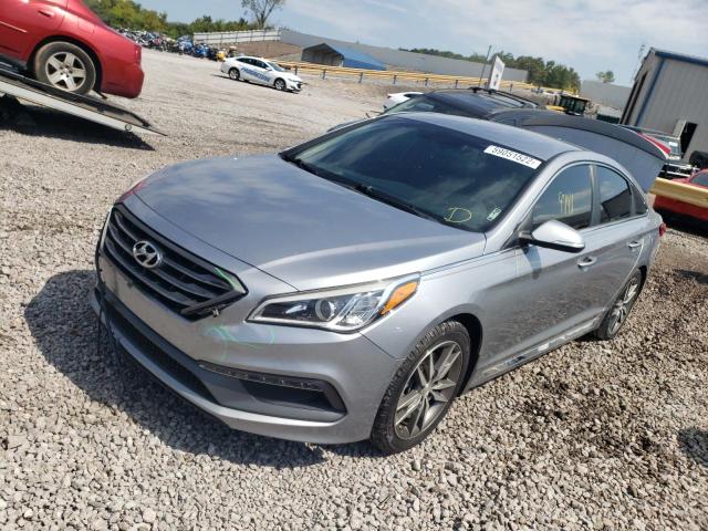 5NPE34AB1HH552593 - 2017 HYUNDAI SONATA SPO SILVER photo 2