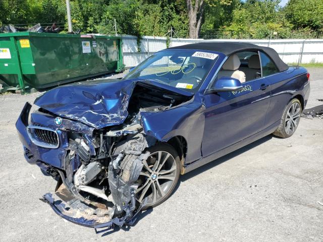 WBA2K1C55JVB64509 - 2018 BMW 230XI BLUE photo 2