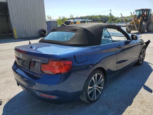 WBA2K1C55JVB64509 - 2018 BMW 230XI BLUE photo 4