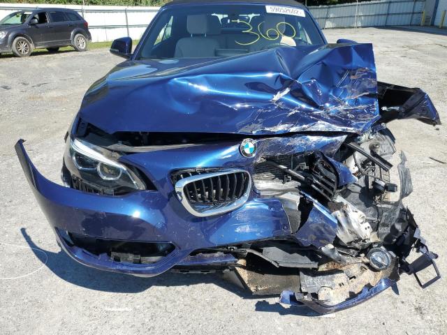 WBA2K1C55JVB64509 - 2018 BMW 230XI BLUE photo 9