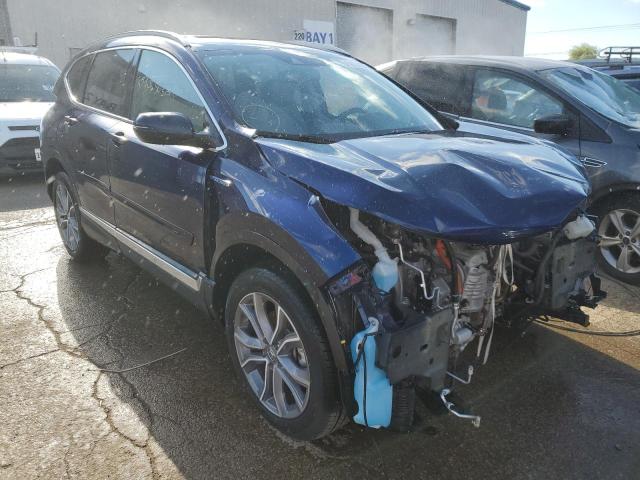 7FART6H99ME038312 - 2021 HONDA CR-V TOURI BLUE photo 1