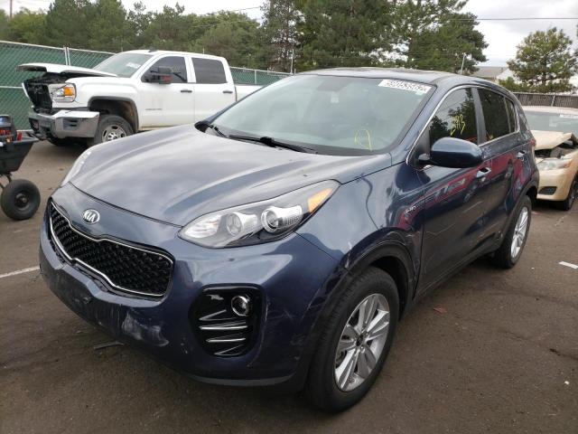 KNDPMCAC9J7407689 - 2018 KIA SPORTAGE L BLUE photo 2