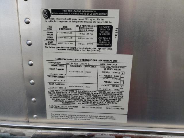 1STTFYL21FJ531154 - 2015 AIRS INTERNATIO Արծաթագույն լուսանկար 10