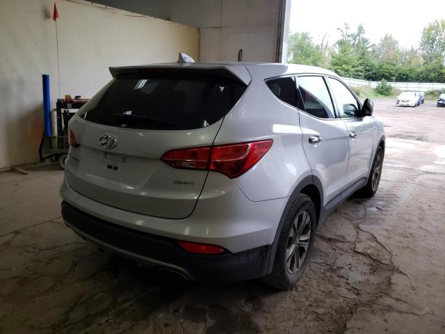 5XYZT3LB2EG152487 - 2014 HYUNDAI SANTA FE S SILVER photo 4