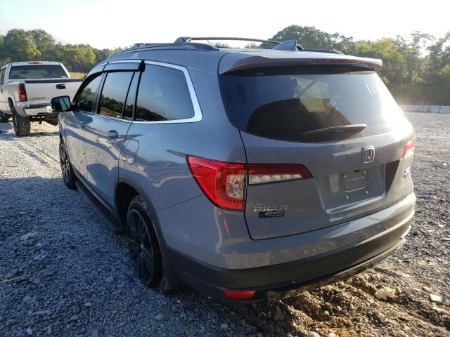 5FNYF6H22NB066875 - 2022 HONDA PILOT SE GRAY photo 3