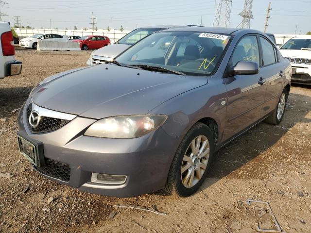 JM1BK32F171673602 - 2007 MAZDA MAZDA3 CHARCOAL photo 2