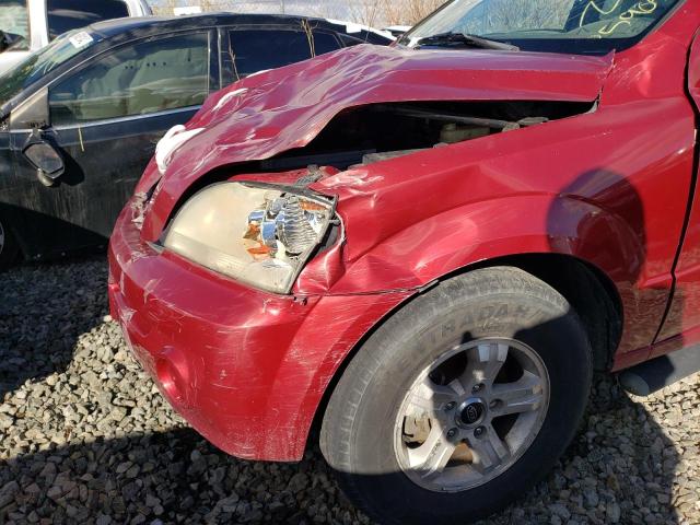 KNDJC733935086734 - 2003 KIA SORENTO RED photo 9