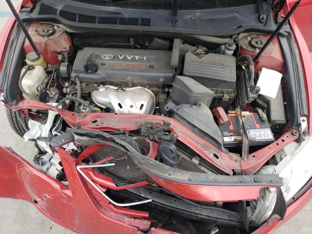 4T1BE46K27U023384 - 2007 TOYOTA CAMRY CE RED photo 7