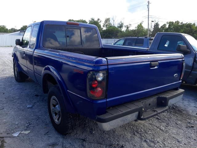 1FTYR44VX2PB36927 - 2002 FORD RANGER BLUE photo 3