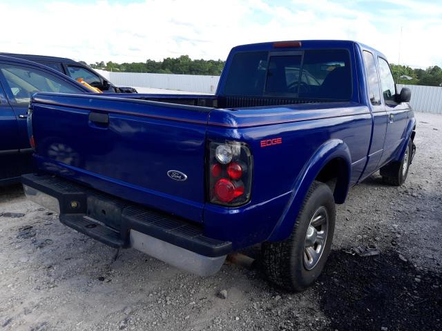 1FTYR44VX2PB36927 - 2002 FORD RANGER BLUE photo 4