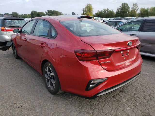 3KPF24AD7LE143097 - 2020 KIA FORTE FE RED photo 3