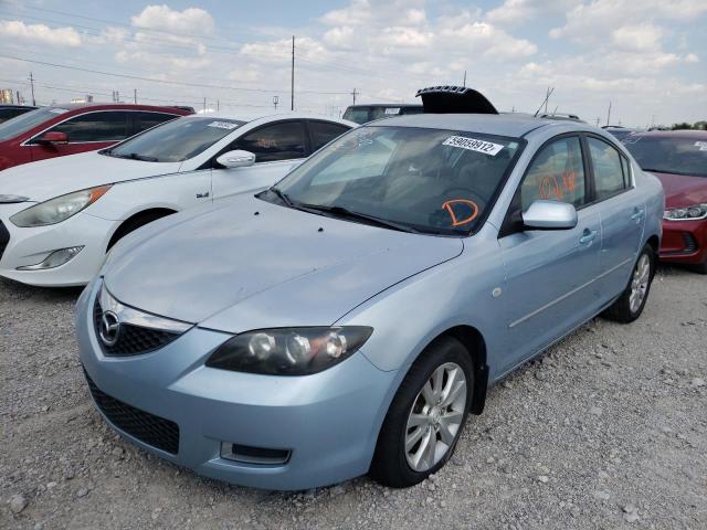 JM1BK12F771773238 - 2007 MAZDA 3 I BLUE photo 2