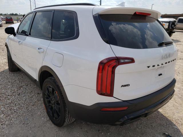 5XYP5DHCXNG285961 - 2022 KIA TELLURIDE WHITE photo 3