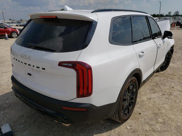 5XYP5DHCXNG285961 - 2022 KIA TELLURIDE WHITE photo 4