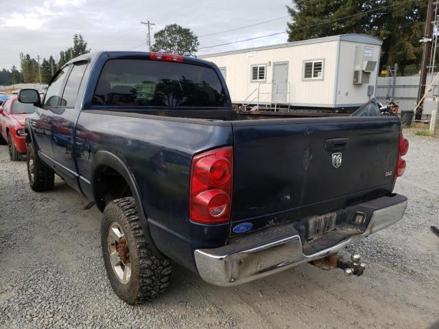 1D7KS28C27J536018 - 2007 DODGE RAM 2500 S BLUE photo 3