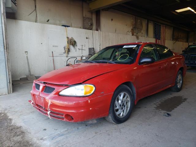 1G2NF52E24M553844 - 2004 PONTIAC GRAND AM S RED photo 2