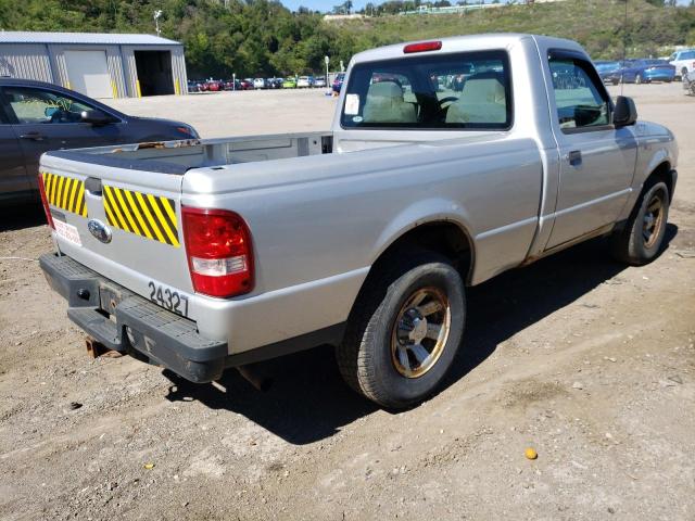 1FTYR10D39PA53443 - 2009 FORD RANGER WHITE photo 4