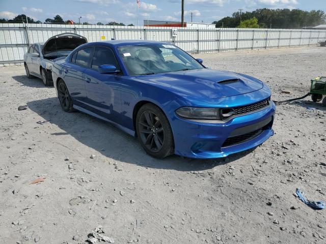 2C3CDXGJXKH598433 - 2019 DODGE CHARGER SC BLUE photo 1