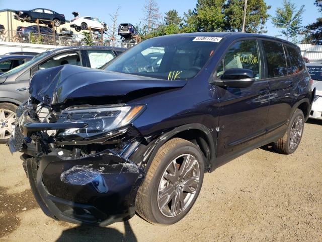 5FNYF8H55MB016072 - 2021 HONDA PASSPORT E 蓝色 照片 2